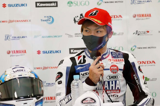 野左根航汰（YAMAHA FACTORY RACING TEAM）／全日本ロード第3戦オートポリス レース1会見