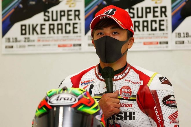水野涼（MuSASHi RT HARC-PRO.Honda）／全日本ロード第3戦オートポリス レース1会見