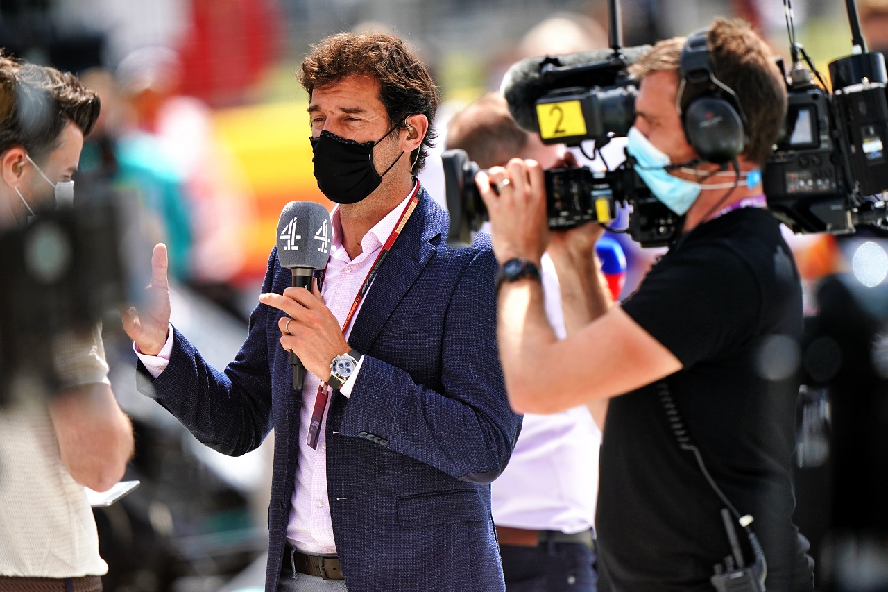 2020年F1イギリスGP　解説を行うマーク・ウエーバー