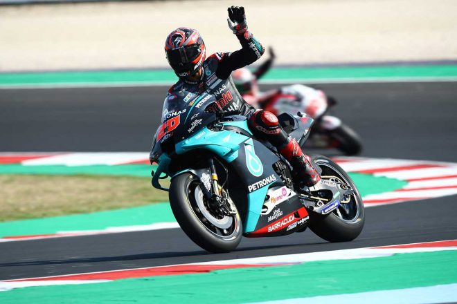 2020年MotoGP第8戦エミリア・ロマーニャGP　ファビオ・クアルタラロ（ペトロナス・ヤマハSRT）