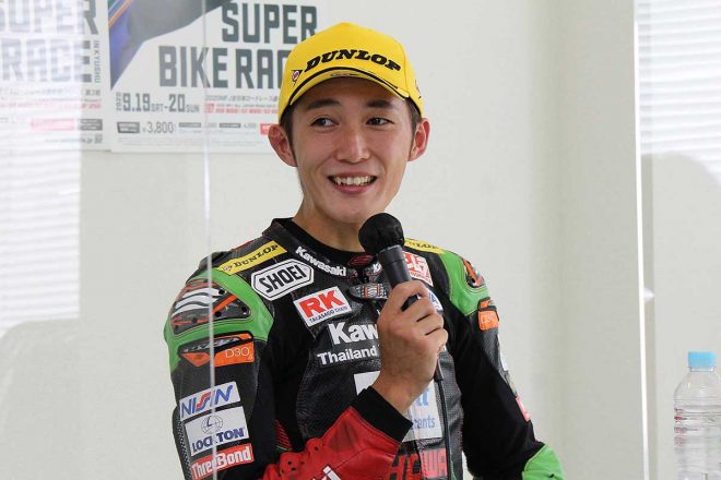 全日本ロードレース選手権第3戦オートポリスST1000クラス：3位の岩戸亮介（Vamos Racing with A-TEC）