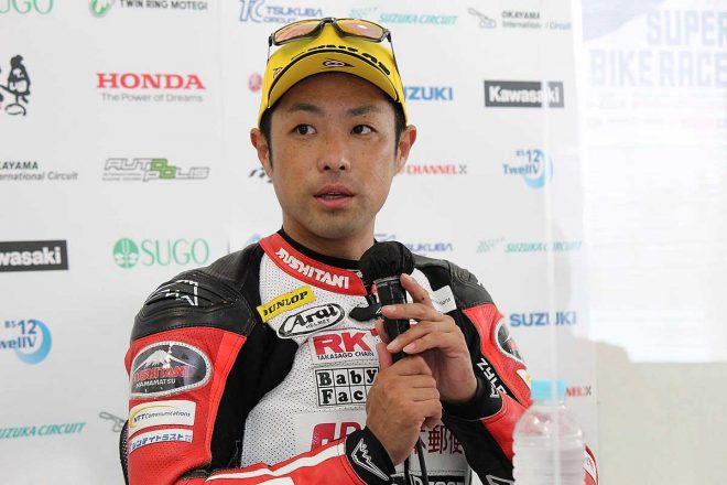 全日本ロードレース選手権第3戦オートポリスST1000クラス：優勝した高橋裕紀（日本郵便 HondaDream TP）