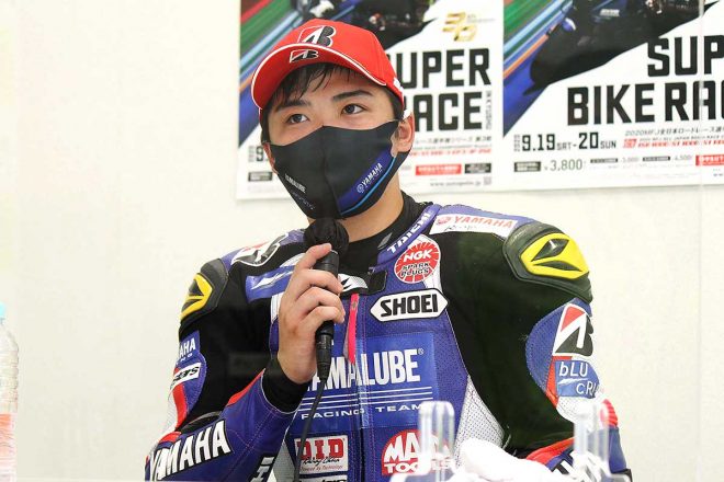 全日本ロードレース選手権第3戦オートポリス　JSB1000　レース2　3位：前田恵助（YAMALUBE RACING TEAM）