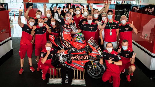 2020年SBK第6戦カタルーニャ チャズ・デイビス(Aruba.it レーシング-ドゥカティ)