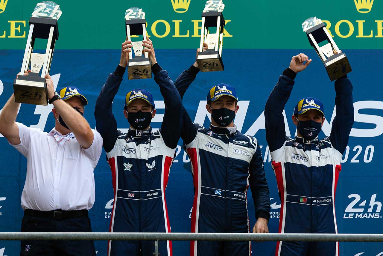 LMP2クラス優勝を飾ったユナイテッド・オートスポーツの22号車クルー