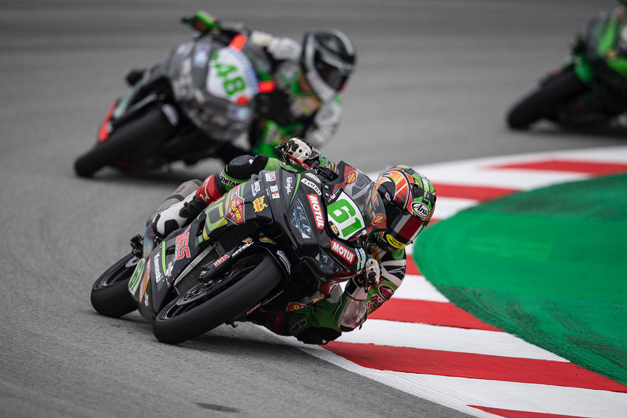 2020SBK第6戦カタルーニャ WSS300：岡谷雄太（MTM Kawasaki MOTOPORT）