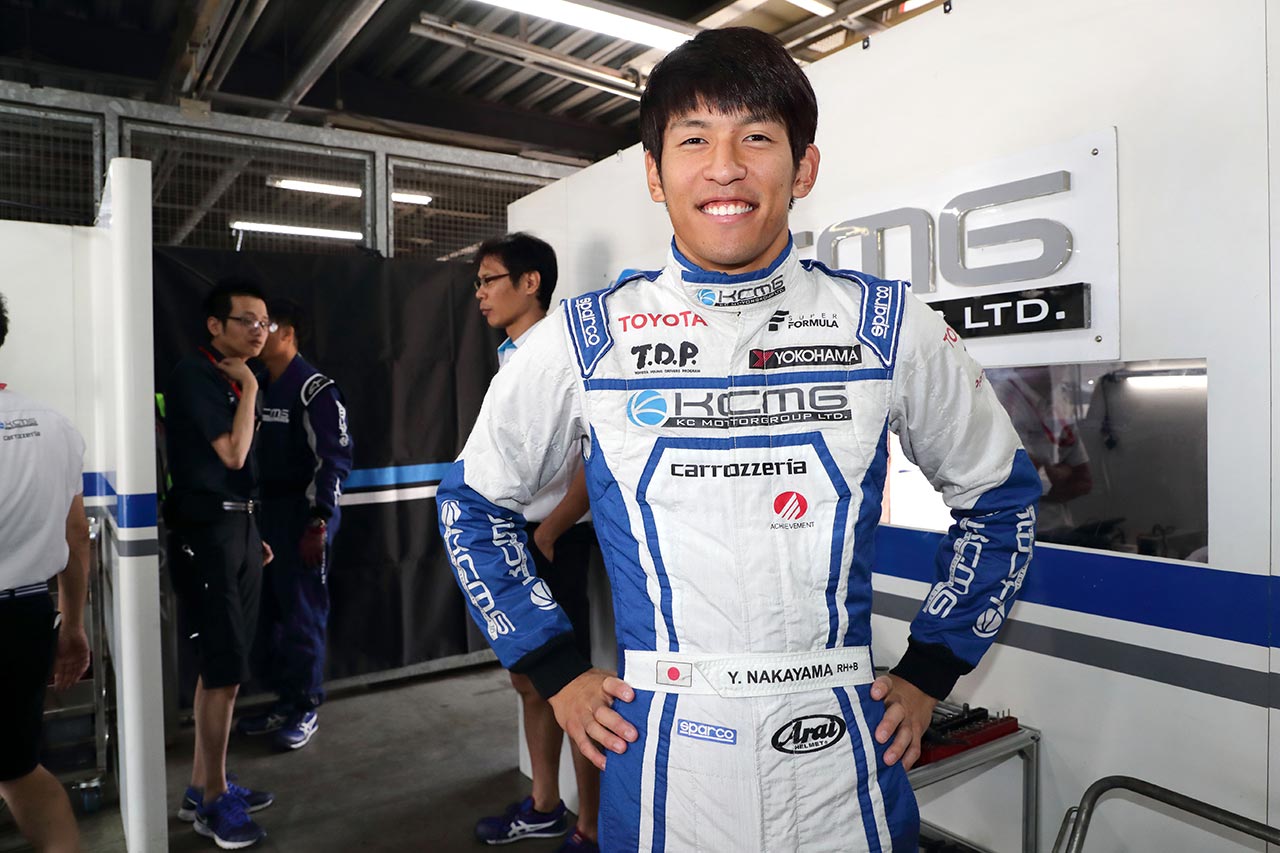 2018年もてぎでcarrozzeria Team KCMGから参戦していた中山雄一