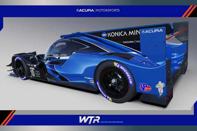 アキュラがカラーリングイメージを公開した2021年のウェイン・テイラー・レーシングのアキュラARX-05