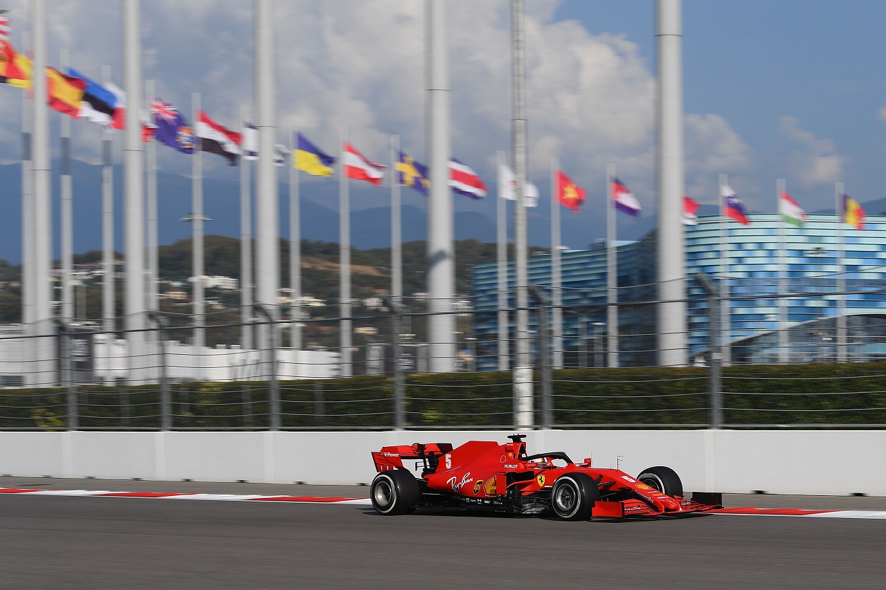 2020年F1第10戦ロシアGP　セバスチャン・ベッテル（フェラーリ）