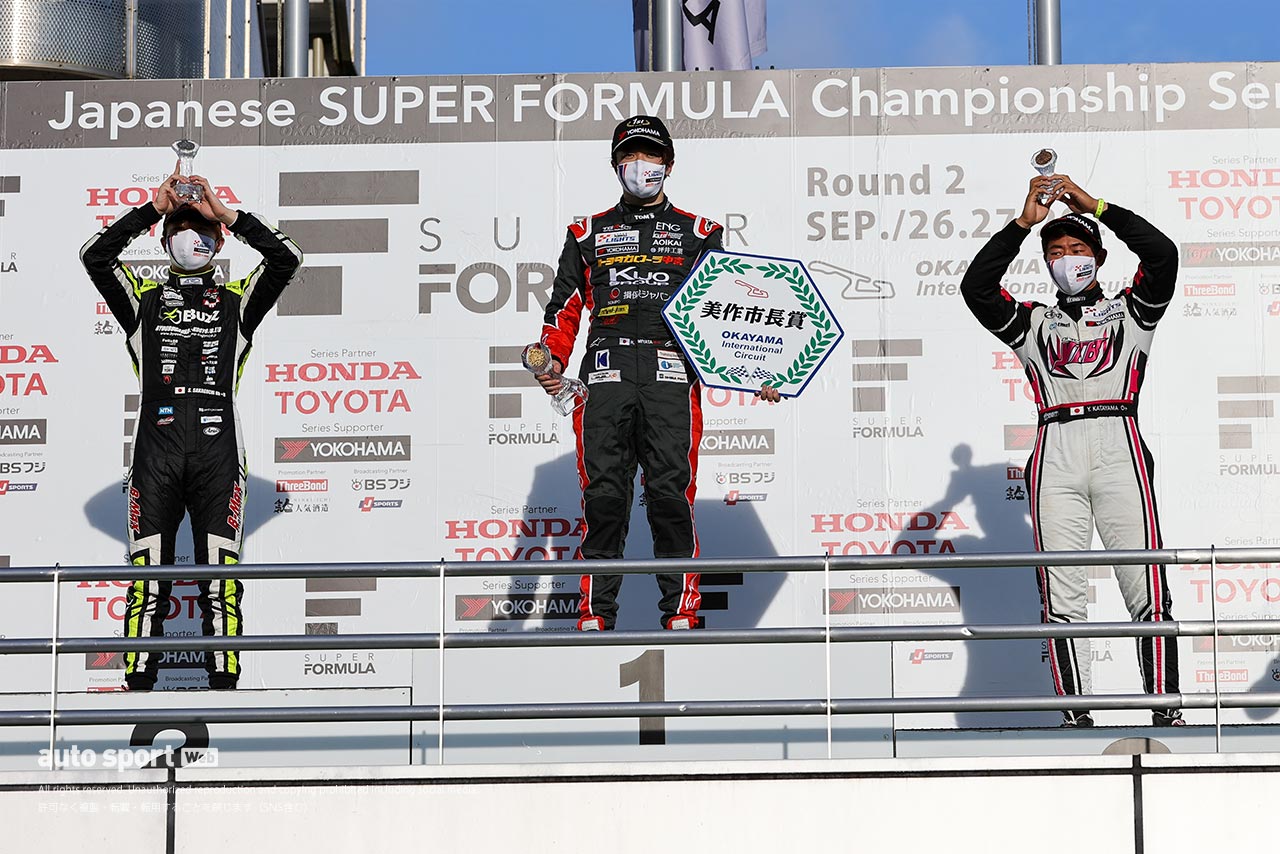 全日本スーパーフォーミュラ・ライツ選手権第4戦　表彰台