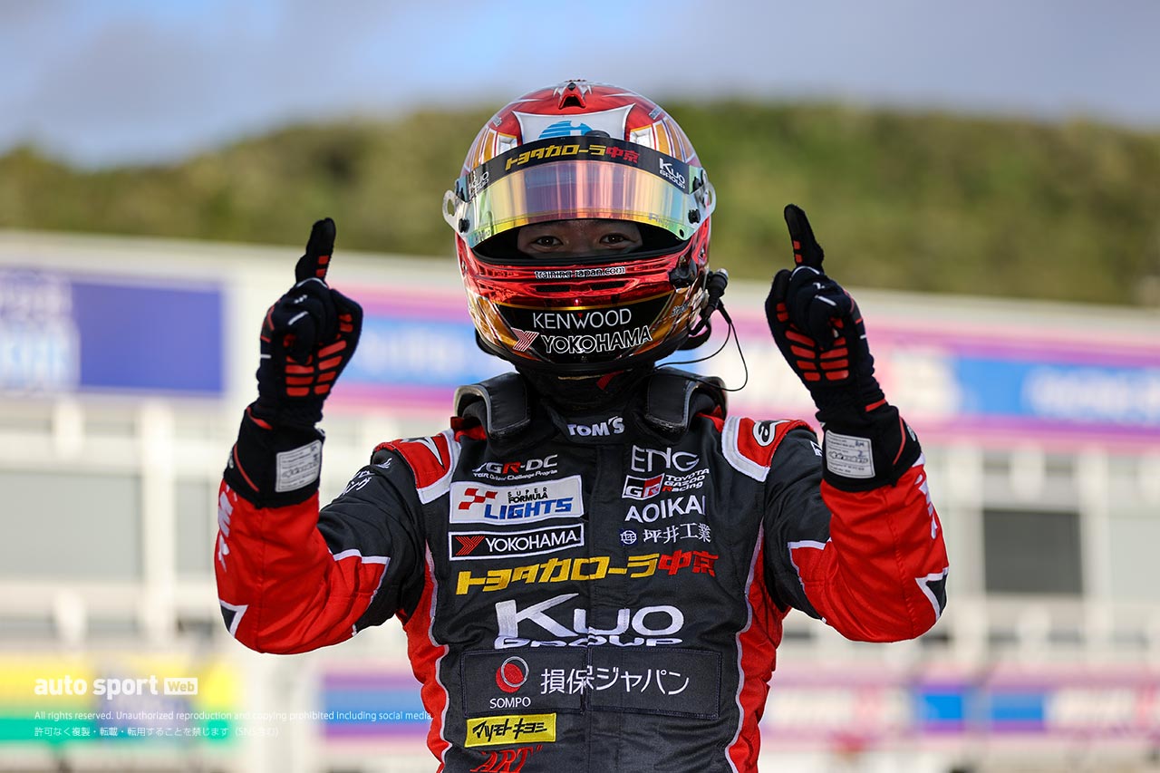 全日本スーパーフォーミュラ・ライツ選手権第4戦を制した宮田莉朋（カローラ中京 Kuo TOM'S 320）