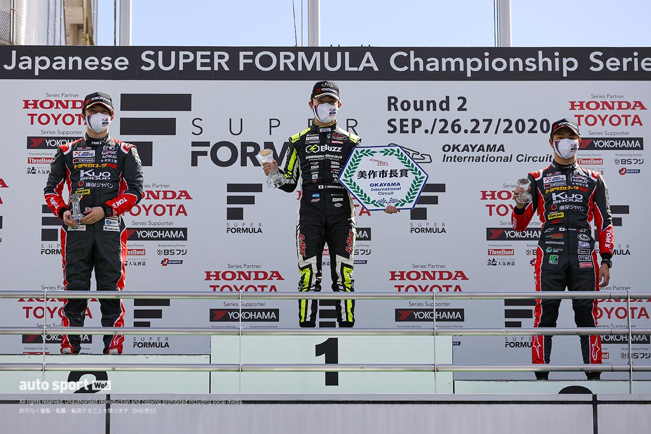 全日本スーパーフォーミュラ・ライツ選手権第5戦　表彰台