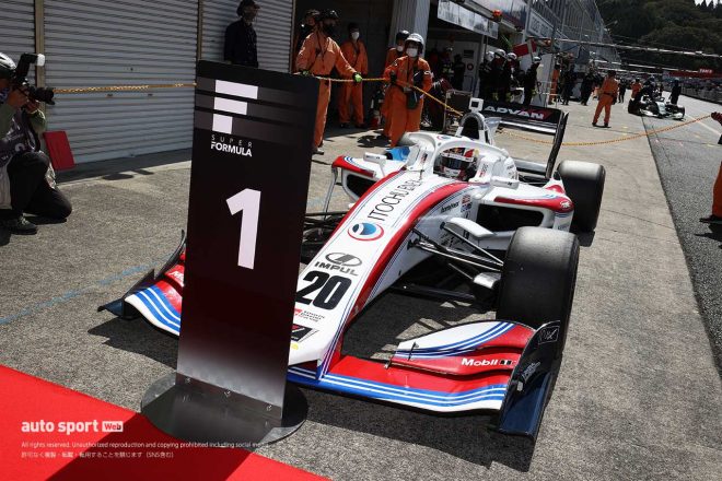 2戦連続のポール獲得となった平川亮（ITOCHU ENEX TEAM IMPUL）
