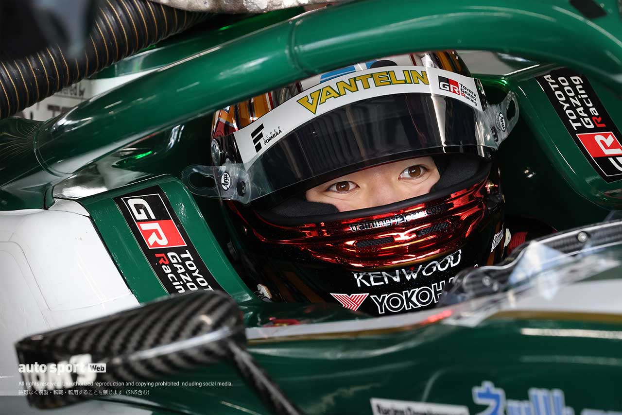 デビューレースで2番グリッドを獲得した宮田莉朋（VANTELIN TEAM TOM’S）