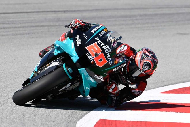 2020年MotoGP第9戦カタルーニャGP　ファビオ・クアルタラロ（ペトロナス・ヤマハSRT）