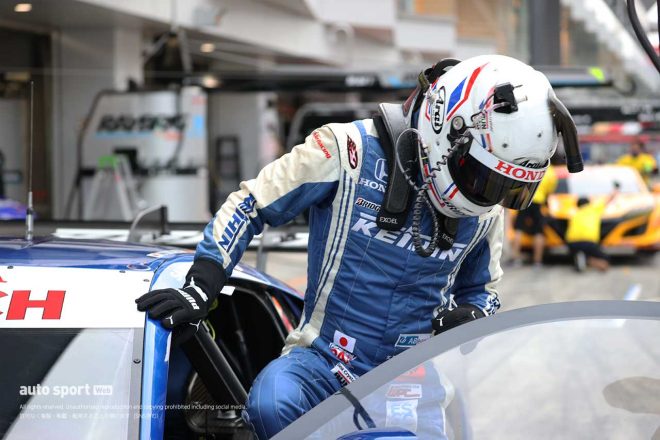 2020年スーパーGT第5戦富士 搬入日 塚越広大（KEIHIN NSX-GT）