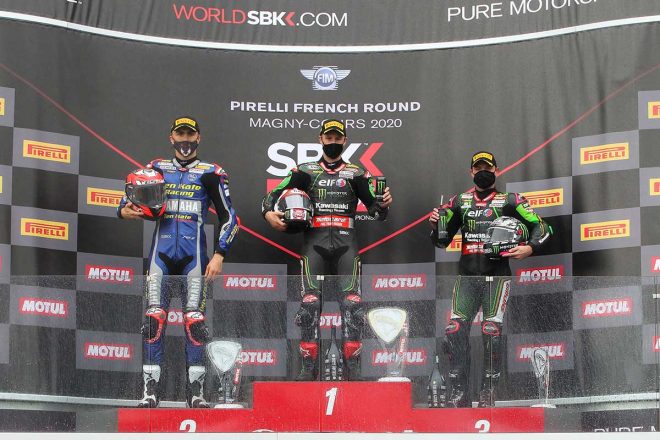 2020年SBK第7戦フランス　レース1でジョナサン・レイ（カワサキ・レーシングチーム・ワールドSBK）が優勝