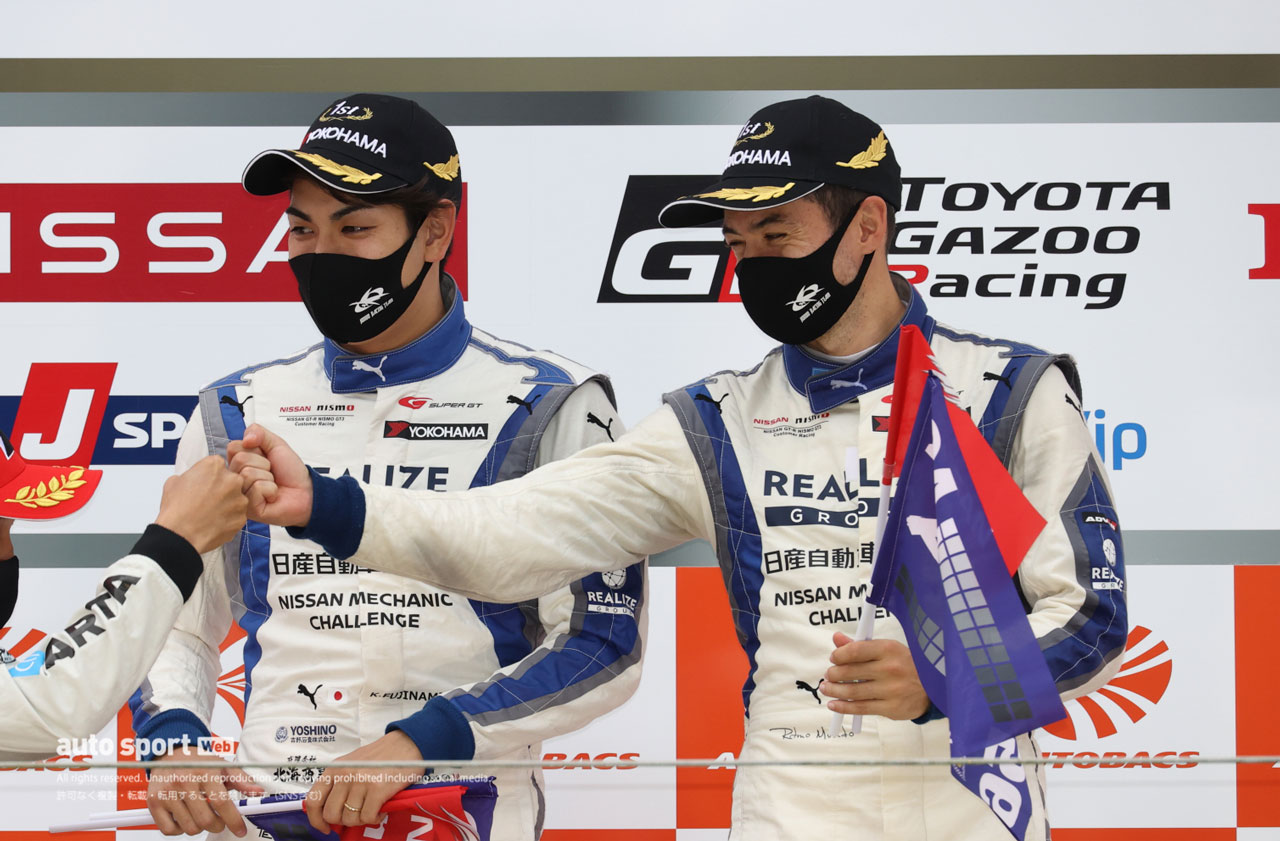 2020年スーパーGT第5戦富士　リアライズ 日産自動車大学校 GT-R（藤波清斗／ジョアオ・パオロ・デ・オリベイラ）