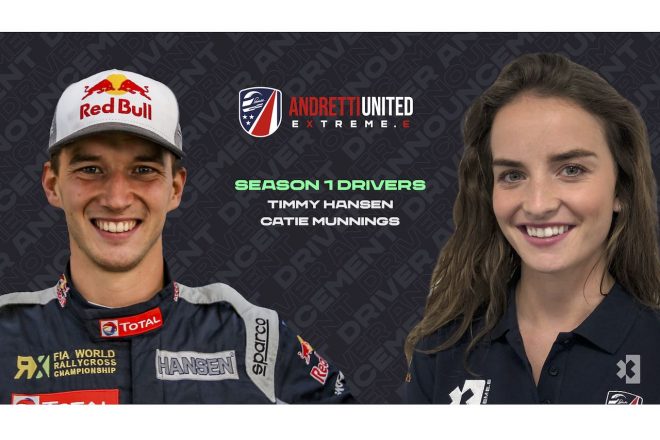 アンドレッティ・ユナイテッドはworldRX王者ティミー・ハンセンと新進気鋭ケイティ・マニングスの起用を決めた