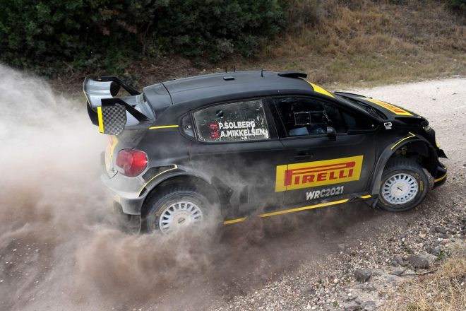 ピレリのタイヤ開発車となっているシトロエンC3 WRC