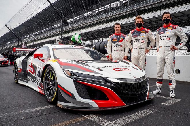 インディアナポリス8時間でのチーム・ホンダ・レーシングのNSX GT3