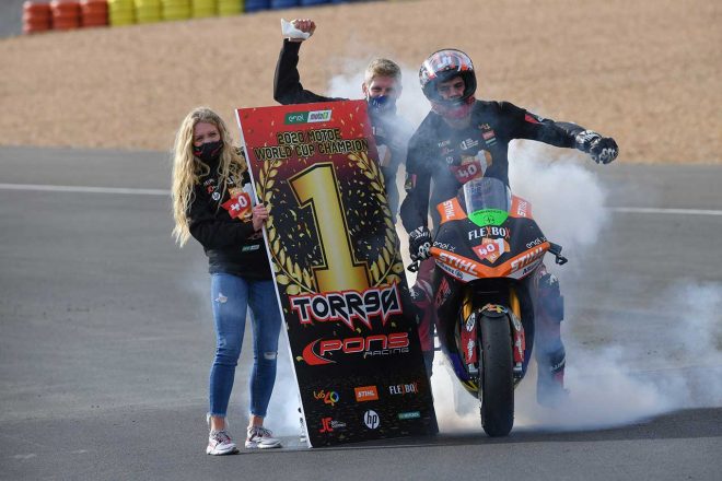 2020年のMotoEチャンピオン、ジョルディ・トーレス（ポンス・レーシング40）