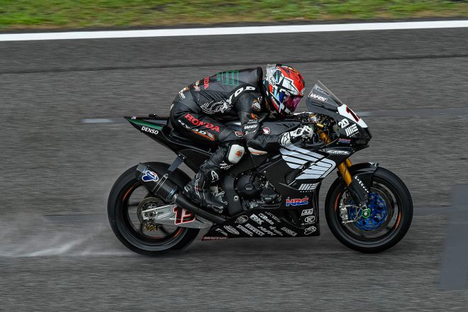 SBKに参戦している高橋巧（MIEレーシング・ホンダ・チーム）