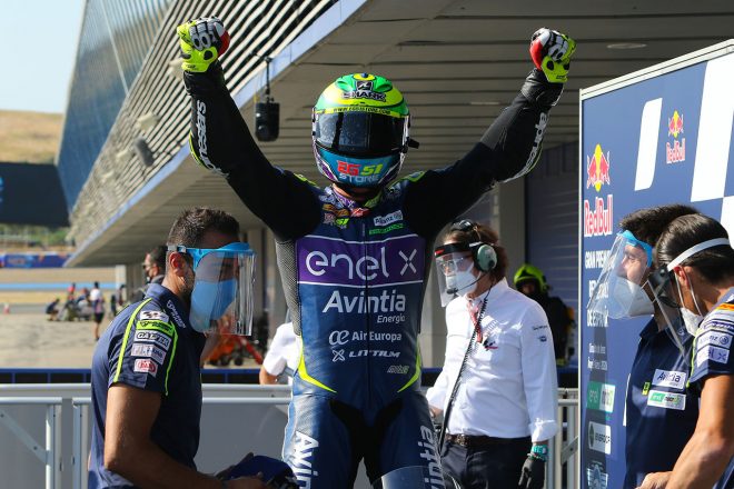 MotoEに参戦したエリック・グラナド（Avintia Esponsorama Racing）