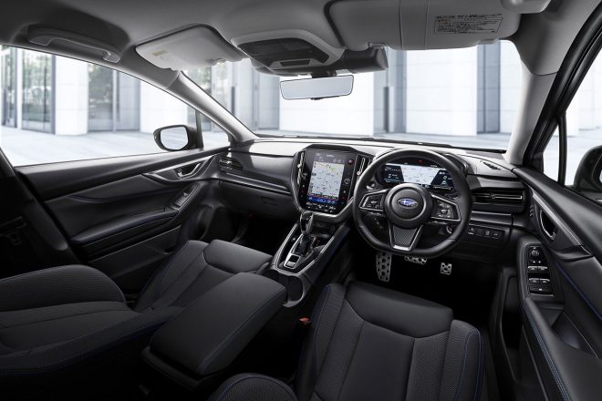 新型スバル・レヴォーグのインテリア