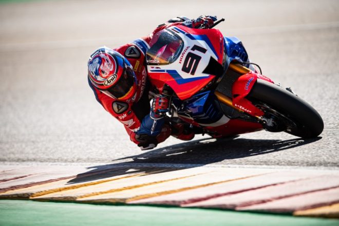 SBKに参戦しているレオン・ハスラム（Team HRC）