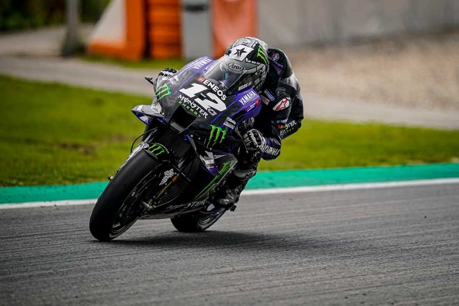 2020年MotoGP11戦アラゴンGPのフリー走行1回目でマーベリック・ビニャーレス（モンスターエナジー・ヤマハMotoGP）がトップタイム
