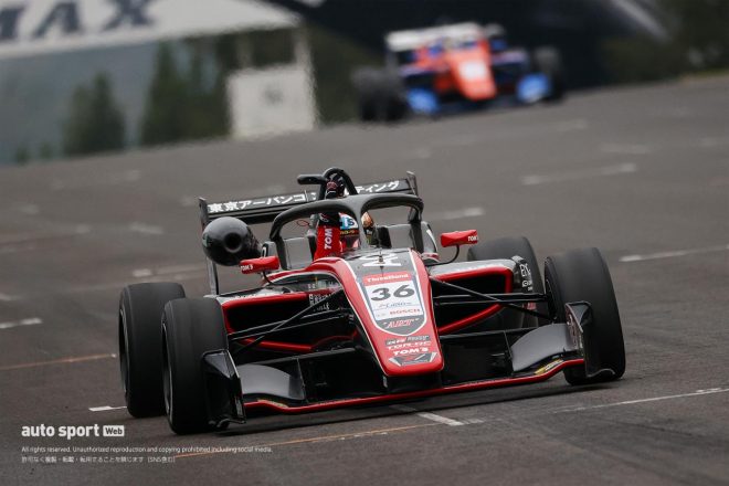 全日本スーパーフォーミュラ・ライツ選手権第6戦SUGOを制した宮田莉朋（カローラ中京 Kuo TOM'S 320）