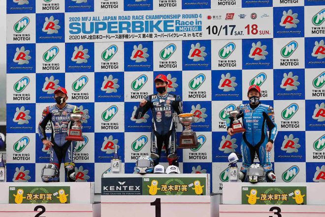2020年全日本ロード第4戦もてぎ JSB1000 レース1 表彰式