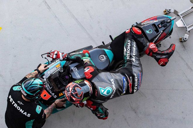 2020年MotoGP第11戦アラゴンGP ファビオ・クアルタラロ(ペトロナス・ヤマハSRT)