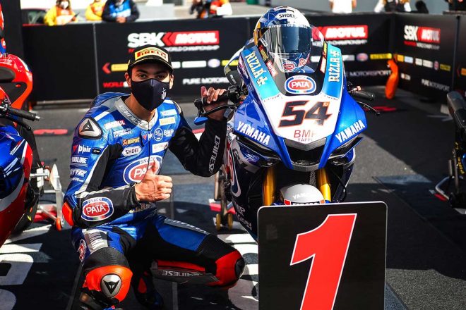 2020年SBK第8戦エストリル（ポルトガル）レース1で優勝　トプラク・ラズガットリオグル（パタ・ヤマハ・ワールドSBKオフィシャルチーム）