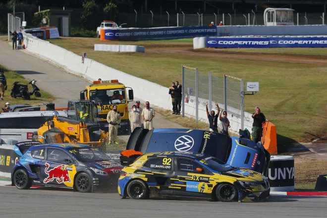 土曜予選ヒートで速さを見せ、最初のTQ（top qualifier）となったのは、今季の本格シリーズ復帰からすでに3勝を飾っているヨハン・クリストファーソン（フォルクスワーゲン・ポロGTI RXスーパーカー／クリストファーソン・モータースポーツ）