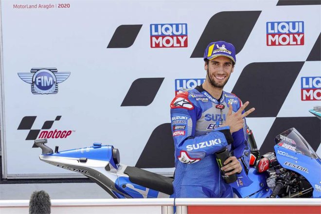 2020年MotoGP第12戦テルエルGP　アレックス・リンス（チーム・スズキ・エクスター）