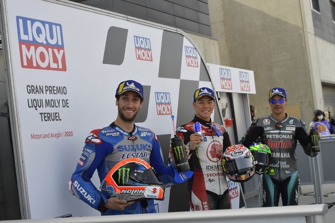 2020年MotoGP第12戦テルエルGP 予選トップ3