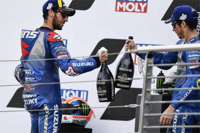 2020年MotoGP第12戦テルエルGP　アレックス・リンス、ジョアン・ミル（チーム・スズキ・エクスター）