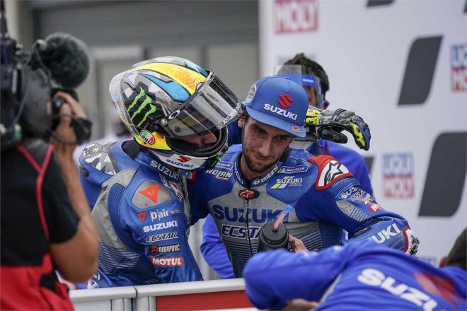 2020年MotoGP第12戦テルエルGP　アレックス・リンス、ジョアン・ミル（チーム・スズキ・エクスター）