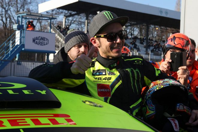 2017年モンツァ・ラリーショーで優勝したバレンティーノ・ロッシ