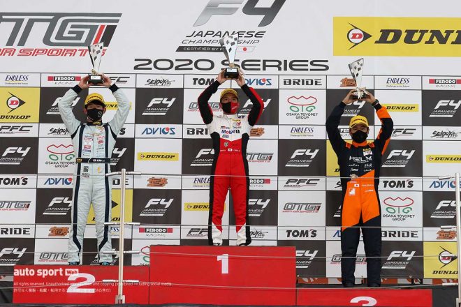 2020FIA-F4選手権 第5戦鈴鹿 表彰台