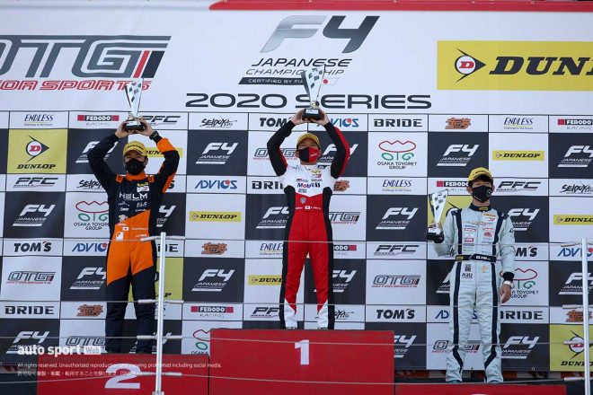 2020FIA-F4選手権 第6戦鈴鹿 表彰台