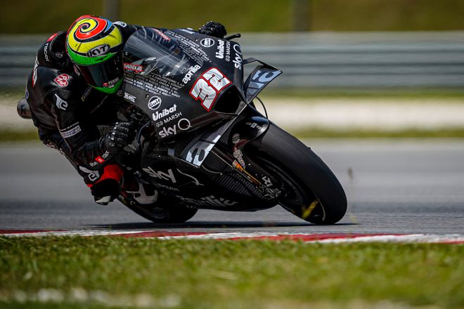 MotoGPに参戦するアプリリアのテストライダーを務めるロレンツォ・サバドーリ