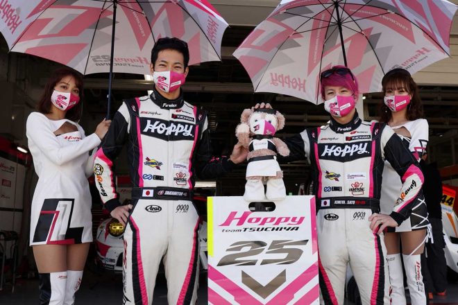 2020年スーパーGT第6戦鈴鹿　松井孝允と佐藤公哉（HOPPY Porsche）