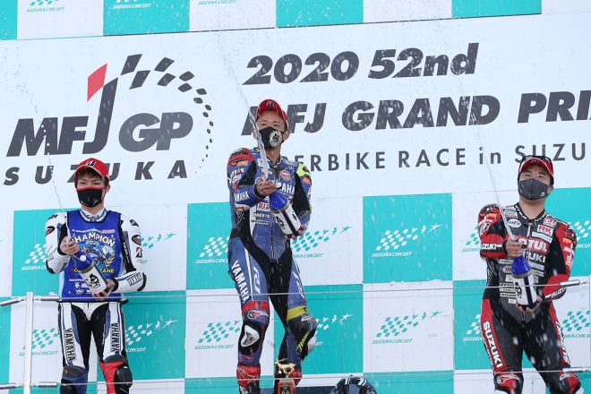 2020年全日本ロード最終戦鈴鹿 JSB1000 レース1 表彰式