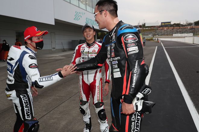 2020年全日本ロード最終戦鈴鹿 JSB1000 レース2 ：野左根航汰、水野涼、濱原颯道