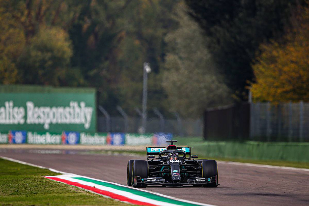 2020年F1第13戦エミリア・ロマーニャGP　ルイス・ハミルトン（メルセデス）