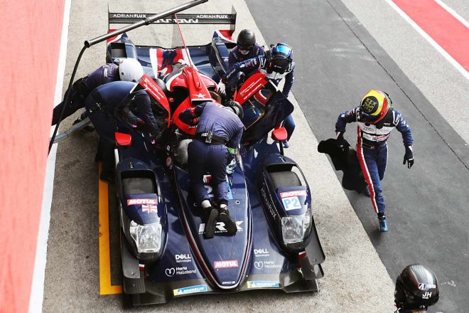 前戦モンツァでLMP2のタイトルを決めているユナイテッドASの22号車。最後尾までドロップするも、早めのピット作業が奏功し上位進出を果たす。