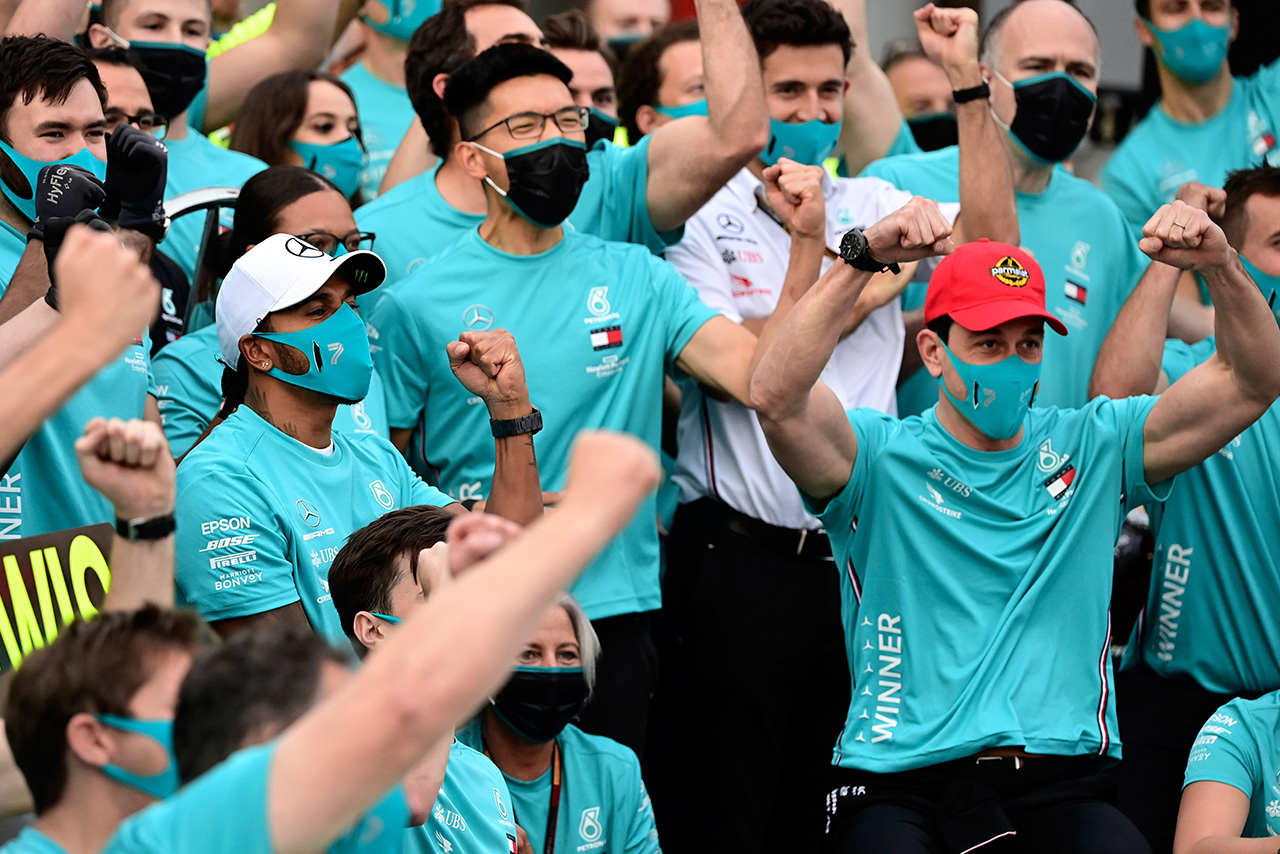 ルイス・ハミルトン（メルセデス）＆トト・ウォルフ（メルセデス チーム代表）